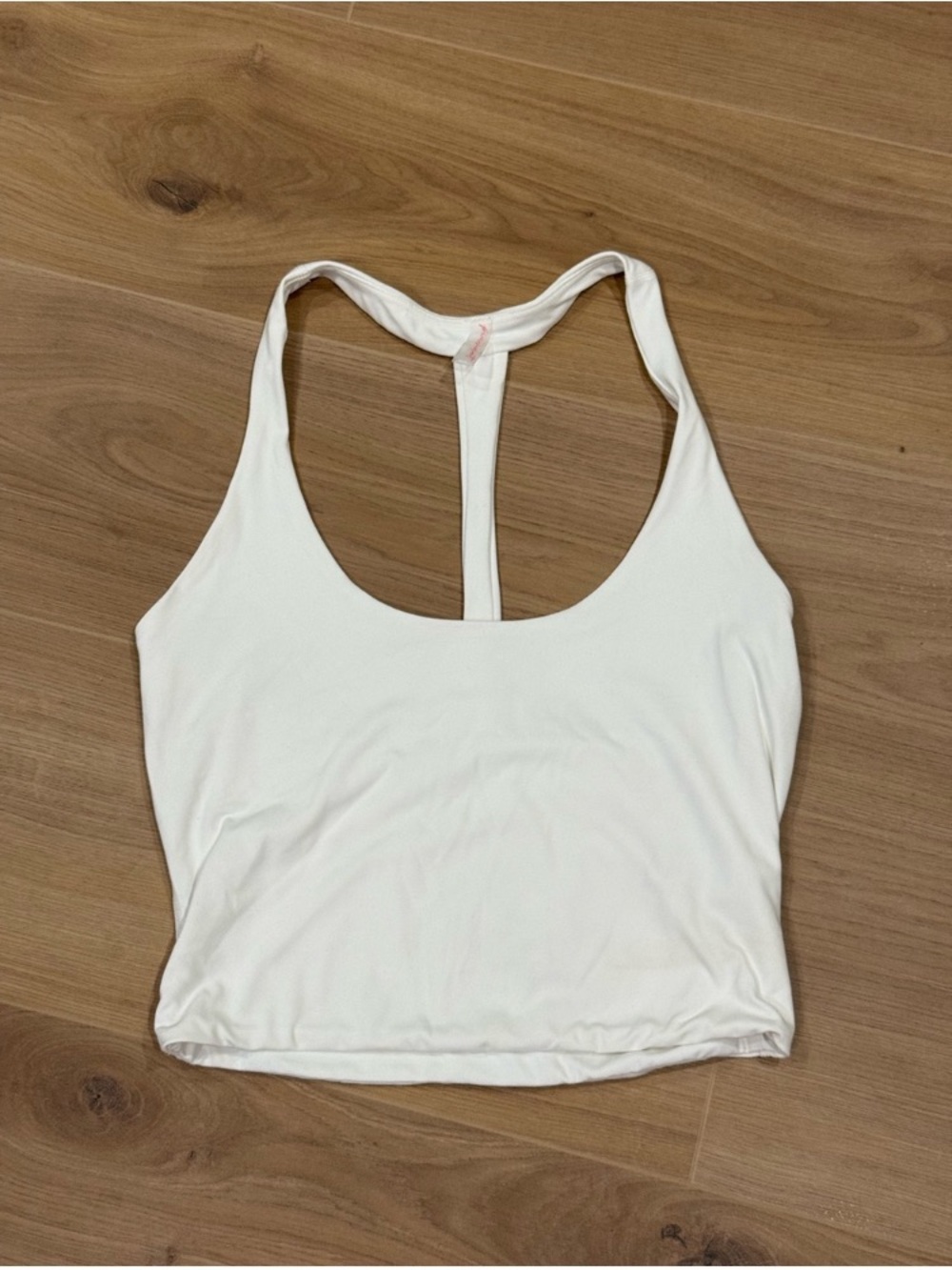 Women's White Racerback Crop Tank - Effortless Everyday Top